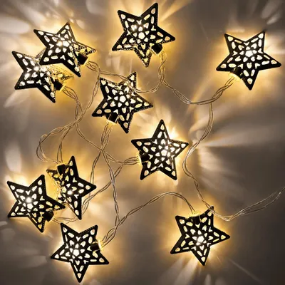 Produktbild von LED Lichterkette Stern Weihnachten Weihnachtsdeko Weihnachtsbeleuchtung Deko