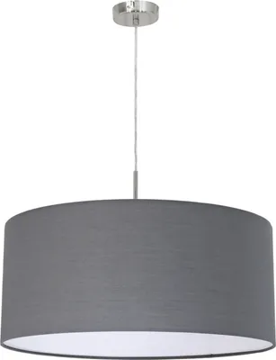 Produktbild von EGLO Pasteri, Flexible Halterung, Grau, Nickel, Grau, Stoff, Stahl, Stoff, Rund