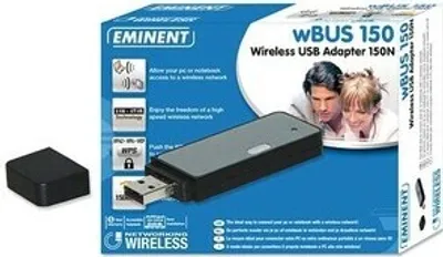 Produktbild von Eminent Wireless USB Adapter 150N, Kabellos, USB, 54 Mbit/s