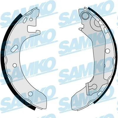 Produktbild von SAMKO Bremsbackensatz Trommelbremse Hinten für FORD MONDEO II Kombi (BNP) 203mm 87140