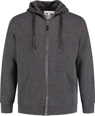 Produktbild von Duke - "D555 Rockford Cantor" Hoodie mit durchgehendem Reißverschluss für Herren DC104 (4XL) (Grau)