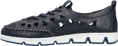 Produktbild von Rieker Slipper durchbrochen in blau, Gr. 36