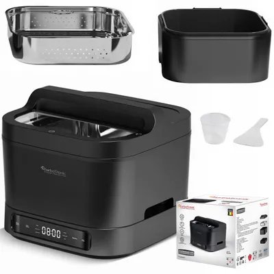 Zdjęcie produktu dla Wielofunkcyjny multicooker TurboTronic garnek elektryczny wolnowar parowar ryżowar 4L 1200W Czarny