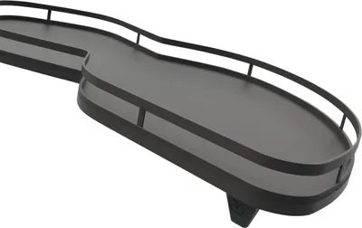 Produktbild von Kesseböhmer LeMans II anthrazit rechts ausschwenkend für Eckschrank mit 45 cm Türbreite und lichter Schrankhöhe von 650 - 800 mm Eckschrankbeschlag Eckschrankauszug