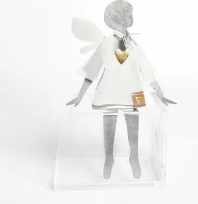 Produktbild von Wunschfee Kantenhocker "Herz gold"