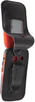 Produktbild von caseroxx Ledertasche mit Gürtelclip kompatibel mit Swisstone BBM 625 aus Echtleder, Tasche mit Gürtelclip und Sichtfenster