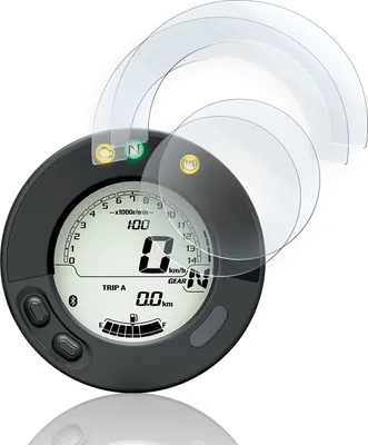 Produktbild von Displayschutz-Folie für Motorrad Tacho-Schutzfolie Germany, Kratschutz geeignet für Kawasaki Eliminator 450 500 2024+ 2x Matt