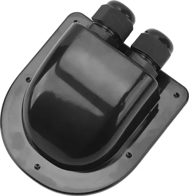 Produktbild von Kabeldurchführungsdose IP68 Wasserdichtes Wetterbeständiges Duales Kabeldurchführungsgehäuse für RV Dach Boot Yacht Schwarz