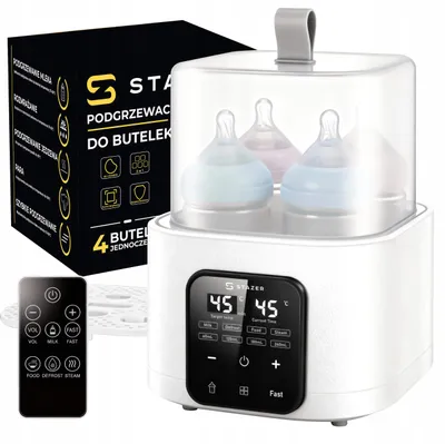 Produktbild von Flaschenwärmer und Sterilisator weiß 200W mit LCD-Display multifunktional