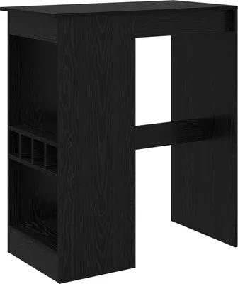 Obrázek produktu pro vidaXL Barový stůl s policí vzhled černý dub 90 x 47,5 x 103,5 cm