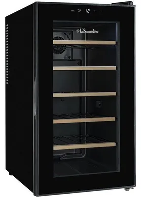 Produktbild von La Sommelière 18SILENCE, Hybrider Weinkühler, Freistehend, 18 Flasche(n), 55 W, F, Schwarz