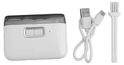 Image de Coupe-ongles électrique 2 en 1 en acier inoxydable avec lame de sécurité et tondeuse automatique