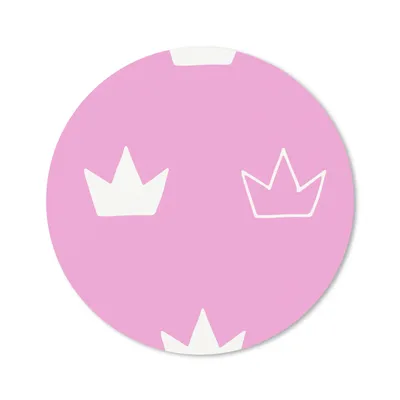 Produktbild von MuchoWow® Mauspad Mousepad Schnittmuster - Mädchen - Krone - Kinder 20x20 cm - Mousepads - Maus Mat - Pad - Mausunterlage - Schreibtischmatte