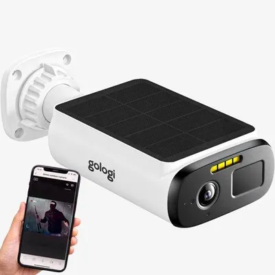 Obrázek produktu pro Gologi GO071, IP kamera – 4 MP, 360° panoramatický záběr, solární napájení a baterie, Wi-Fi, detekce pohybu a zvuku