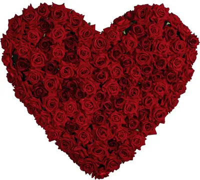 Produktbild von Wanddeko Herz Rosen Rot 70 x 63 cm -