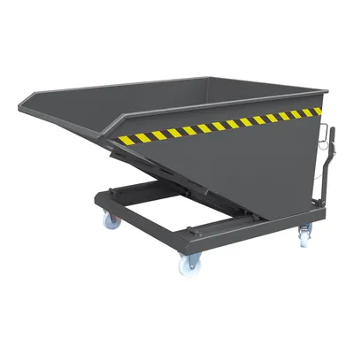 Produktbild von STIER Kippbehälter Scheren-Kipp-Mechanismus 750l 1000kg anthrazitgrau