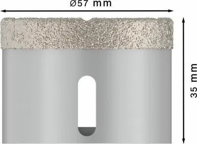 Produktbild von PRO Ceramic dry Trockenbohrkrone, 57 x 35 mm, X-Lock