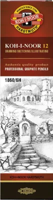 Zdjęcie produktu dla Ołówek Grafitowy 1860-F Koh-I-Noor (12) 3102