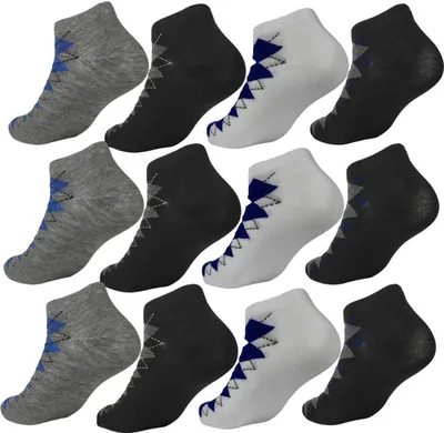 Produktbild von 12 Paar Sneaker Socken Herren Damen Sport Socken Baumwolle, 12 Paar, mix1 39-42