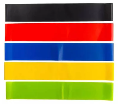 Immagine prodotto di Set 5 Fasce Elastici di Resistenza per Allenamento Fitness Colorati