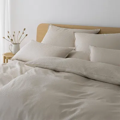 Produktbild von elegante Mako-Satin-Bettwäsche-Garnitur 2364 Air Farbe Weiss Größe 200x200cm+2x40x80