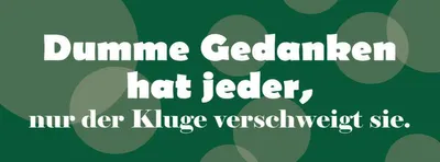 Produktbild von vianmo Holzschild 10x27 cm Dumme Gedanken hat jeder Dekoration