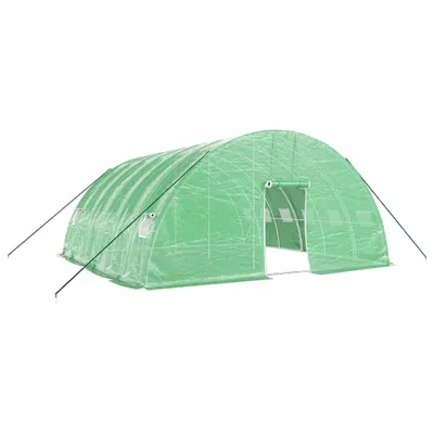 Produktbild von Gewächshaus mit Stahlrahmen Grün 36 m² 6x6x2,85 m