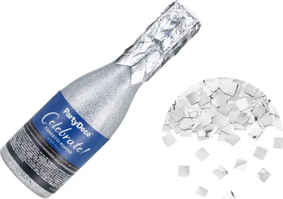 Produktbild von PartyDeco TUKSZ20-018, Konfettikanone, Silber, 1 Farben, 205 mm, 1 Stück(e)