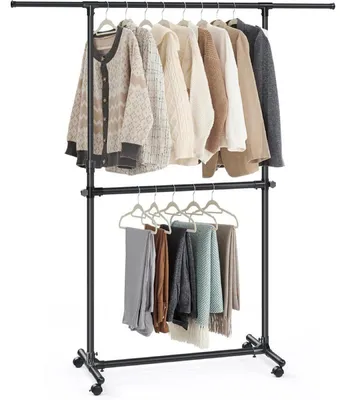 Produktbild von Kleiderbügel LLR401B01, höhenverstellbar, schwarz