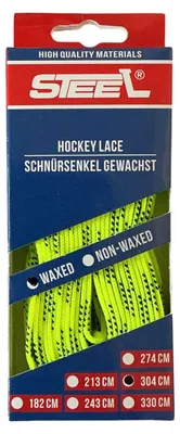 Produktbild von Schnürsenkel STEEL gewachst neon-gelb 108"/274cm