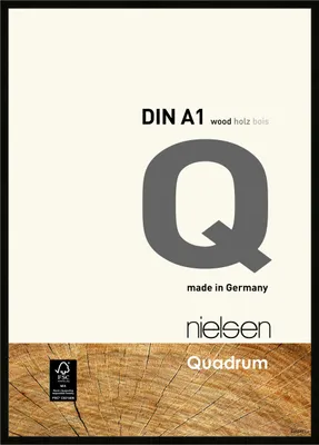 Produktbild von nielsen Holz Bilderrahmen Quadrum, 59,4x84,1 cm (A1), Schwarz
