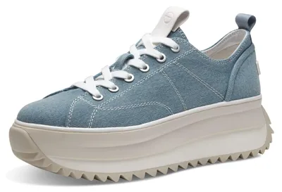 Produktbild von Tamaris Plateau Sneaker Damen 31393736383237 Blau 40 EU