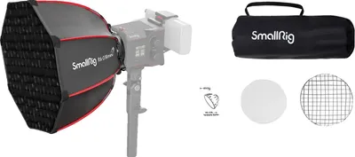 Zdjęcie produktu dla Lampa wideo LED, funkcja dwukolorowa, lekka konstrukcja, softbox 4358