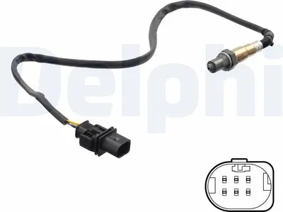Produktbild von DELPHI Lambdasonde für VW CADDY IV Kombi (SAB, SAJ) vor-Kat Beheizt 650mm ES21322-12B1