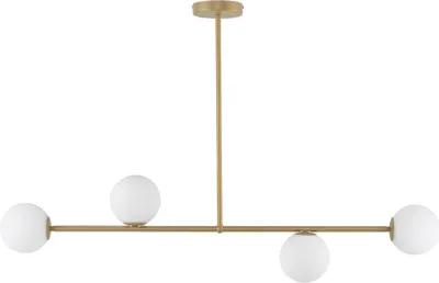 Zdjęcie produktu dla Lampa sufitowa minimalistyczna złota nowoczesna cztery szklane kule Gama 4xG9 12W Sigma Lighting