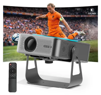Imagen del producto de Proyector Beamer portátil - 320 lúmenes ANSI - Resolución Full HD 1080P - LED - Proyector para cine en casa