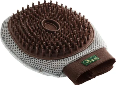 Produktbild von Hunter Pflegehandschuh Spa braun/grau für Katzen