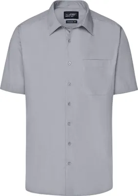 Produktbild von Men's Business Shirt Short-Sleeved steel, Gr. 3XL