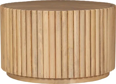 Produktbild von SIT Möbel Couchtisch | Ø 55 cm | Mangoholz natur | Ribbed-Look | B 55 x T 55 cm H 34 cm | 12884-01 | Serie COUCHTISCH