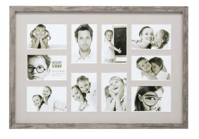 Produktbild von Deknudt S45RH Galerierahmen Holz grau-beige 10 Fotos 10x15 cm