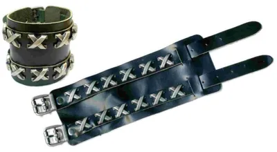 Immagine prodotto di Bracciale in pelle "The Rock Shop" - 12 x nero