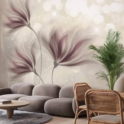 Immagine prodotto di Murale in pile - Mattina luminosa 400x280 cm Fiori b-C-0078-a-b