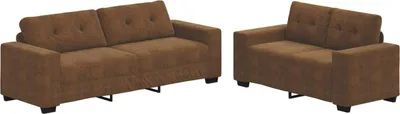 Zdjęcie produktu dla Dwuosobowa sofa, kolor brązowy, obita tkaniną