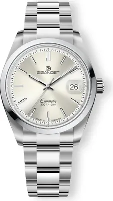 Produktbild von Gigandet Automatikuhr Edelstahl Saphirglas Silber Champagne Evermatic - G200-001M