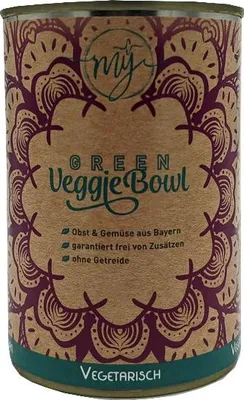 Produktbild von My Nassfutter Green Veggie Bowl 410g vegetarischer Obst und Gemüsemix für Hunde