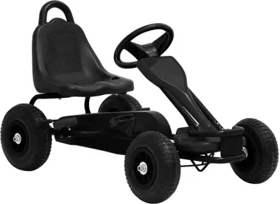 Produktbild von Pedal Go-Kart mit Luftreifen Schwarz , Rutschautos Design 2024