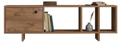 Produktbild von Fumane - TV-Schrank, 140x29x45h cm, Eiche Braun, 4 Fächer