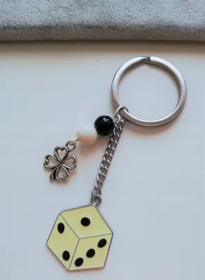 Produktbild von Schlüsselanhänger Würfel Spiel Kleeblatt Geschenk