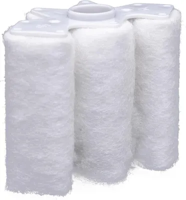 Image de Dennerle 5662 Corner Filter Element 100 - Cartouche de rechange pour filtre d'angle nano XXL, pack de 2 - 2x éléments filtrants, 1 éponge filtrante incluse