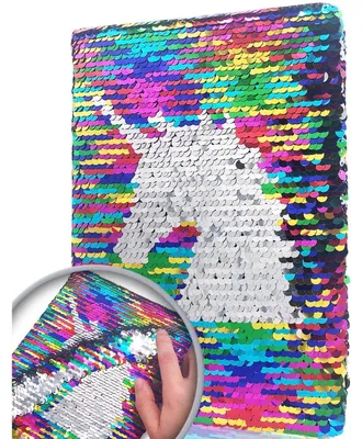 Produktbild von Wendepaillette Tagebuch Mädchen A5 Liniert 20,5x14cm 80 Blätter Einhorn Glitzer Hardcover